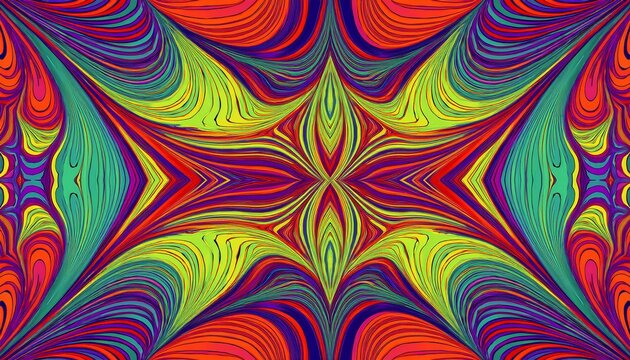 psychedelic abstract pattern - Powered by Adobe