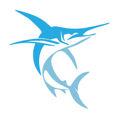 Dynamic Marlin Fish Graphic