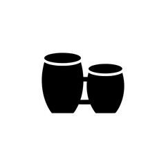 Bongo Drums Pair - Latin Percussion Instrument Icon