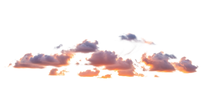 fiery sky with clouds and smoke at sunset