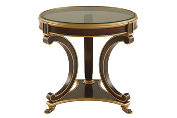 Round glass top end table accent table living room furniture home decor design