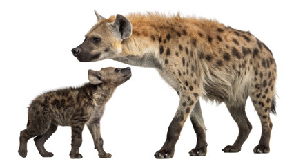 Hyena, isolated on a transparent background PNG