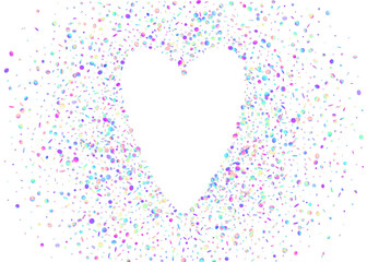 Carnaval Tinsel. Festive Background. Pink Laser Glitter. Isolated Dust. Happy Birthday Illustration. Digital Banner. Transparent Paper. 3d Concept. Blue Carnaval Tinsel