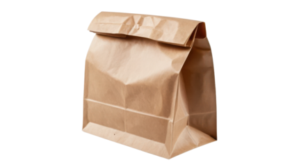 Brown Paper Bag for Food Storage and Takeout or Gift Wrapping Use