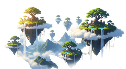 Refreshing splash of iced tea with a sprig of mint isolated on transparent background, capturing the essence of summer refreshment and the invigorating aroma of herbal infusion