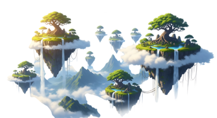 Refreshing splash of iced tea with a sprig of mint isolated on transparent background, capturing the essence of summer refreshment and the invigorating aroma of herbal infusion