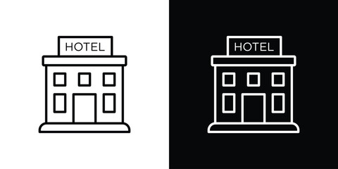 Obraz premium hotel icon. Modern simple vector collection