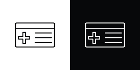 Insurance card icon. Modern simple vector collection