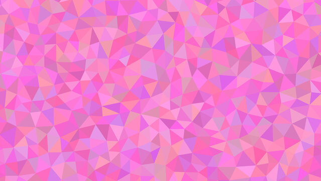 Pink triangle facets create a geometric pattern perfect for backgrounds and textures