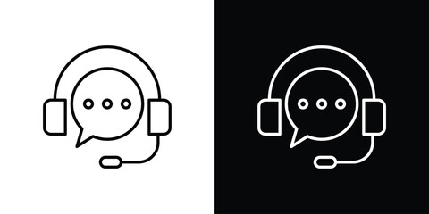 Live chat icon. Modern simple vector collection