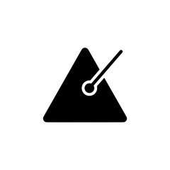 Simple Triangle Percussion Instrument Icon