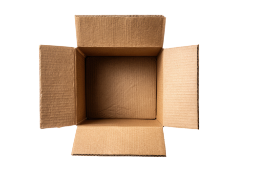 Open cardboard box, top view (2)