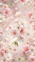 Floral blossom dreamy background