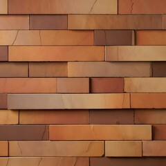Textured brick wall pattern with warm earth tones