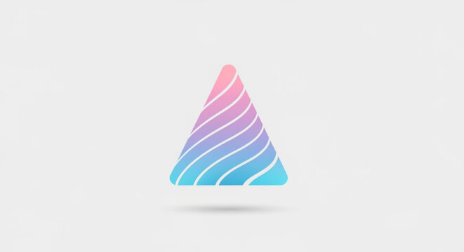 Pastel gradient cone with swirl design for modern branding, creative projects, or unicorn themed events creates a fun, fresh, and dreamy aesthetic