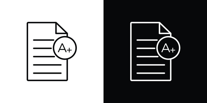 Report card icon. Modern simple vector collection