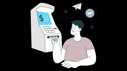 Withdraw  Animation Alpha channel Transparent Background File