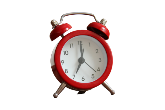 red alarm clock png format