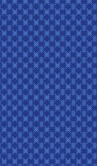 Intricate Deep Blue Seamless Geometric Pattern with Ornamental Floral/Star Motifs and Diagonal Grid