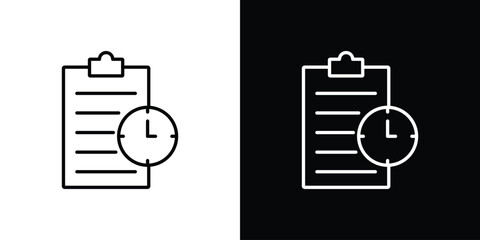 Timesheet icon. Modern simple vector collection