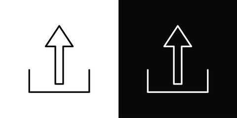 Upload arrow icon. Modern simple vector collection