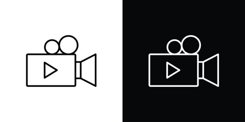 Video camera icon. Modern simple vector collection