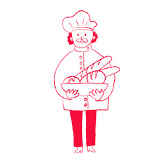 Vector logo design template and graphic elements for advertising, branding, posters and banners, print and poster, bakery and pastry shop emblem