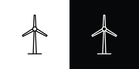 Wind turbine icon. Modern simple vector collection