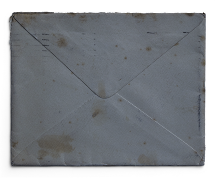Slate Grey Vintage Envelope