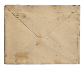 Vintage Envelope isolated on transparent background