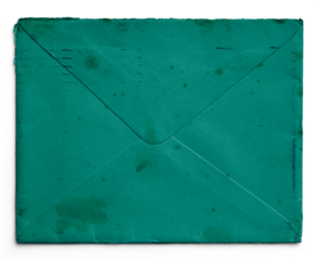 Teal Vintage Envelope