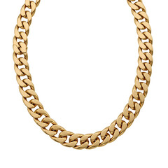 Obraz premium Golden Chain Necklace - Fashion Jewelry Accessory