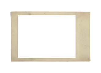 Horizontal Vintage Instant Photo Film isolated on transparent background