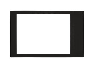 Horizontal Black Instant Photo Film isolated on transparent background