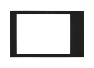 Horizontal Black Instant Photo Film isolated on transparent background