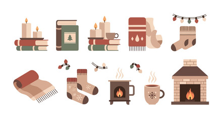 Cozy Winter Hygge Element Set