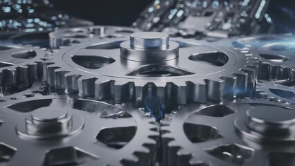 Metal rendering machines in action, conveying technological innovation and industrial efficiency, perfect for background footage or advertisements highlighting mechanical expertise, engineering.