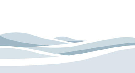 Minimalist abstract background with smooth, flowing light blue waves on a white backdrop.