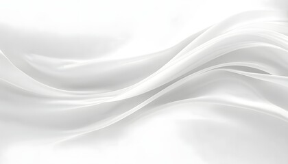 White flowing silk fabric background &ndash; soft elegant waves and smooth luxury texture