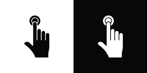 Obraz premium finger tap icon - perfect for UI UX design