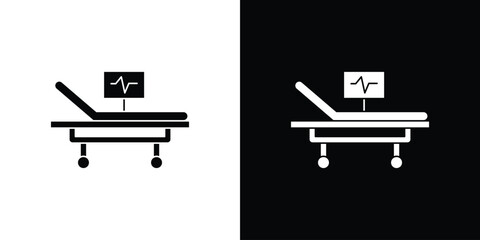Hospital bed icon - perfect for UI UX design