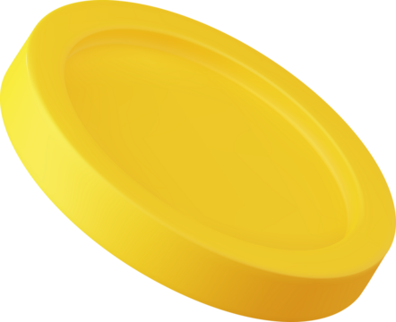 golden coin in different shape