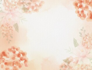 Watercolor vintage floral background