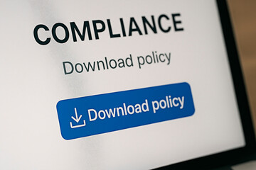 Obraz premium Compliance and policy of the concept of law and regulations.