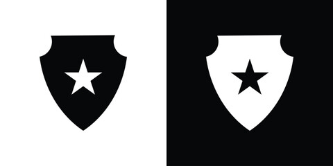 Police badge icon - perfect for UI UX design