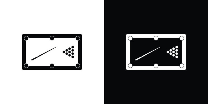 Pool table icon - perfect for UI UX design