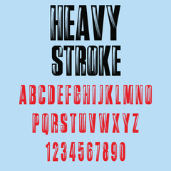 "Heavy Stroke is a bold brush-texture vector font with thick strokes and artistic rough edges, perfect for posters, branding, digital art, social media graphics, and standout creative designs."