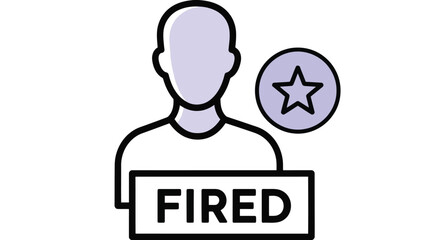 A person is fired from their job and they are losing their star rating