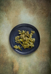 Jonjoli, Colchian klekachka, Georgian appetizer, pickled jonjoli, no people