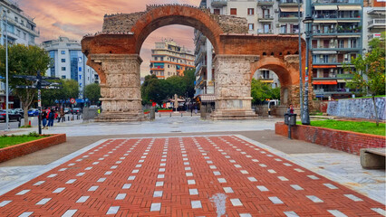 kamara roman building in salonica city greece